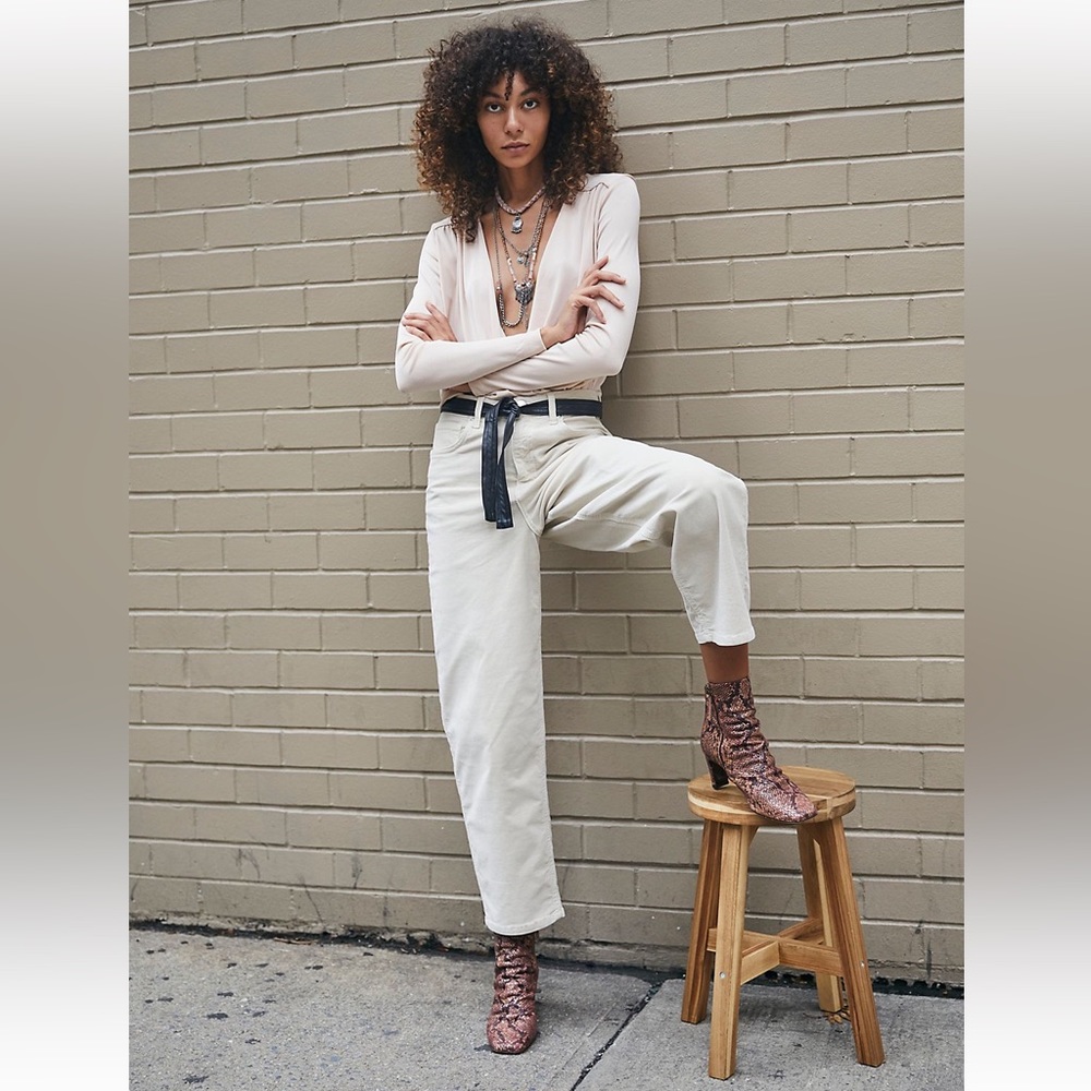 Free People Cord Frank Dad Jeans